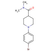 1415794-14-7 1-(4-bromophenyl)-N,N-dimethylpiperidine-4-carboxamide chemical structure