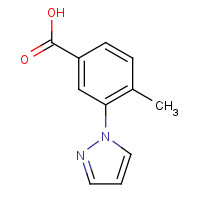 1003502-76-8 4-methyl-3-pyrazol-1-ylbenzoic acid chemical structure