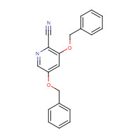 1000025-92-2 3,5-bis(phenylmethoxy)pyridine-2-carbonitrile chemical structure