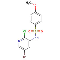 1112982-81-6 N-(5-bromo-2-chloropyridin-3-yl)-4-methoxybenzenesulfonamide chemical structure