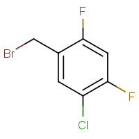 915409-64-2 1-(bromomethyl)-5-chloro-2,4-difluorobenzene chemical structure
