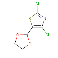 141764-85-4 2,4-dichloro-5-(1,3-dioxolan-2-yl)-1,3-thiazole chemical structure