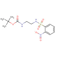 214000-16-5 tert-butyl N-[2-[(2-nitrophenyl)sulfonylamino]ethyl]carbamate chemical structure