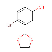 1160182-44-4 4-bromo-3-(1,3-dioxolan-2-yl)phenol chemical structure