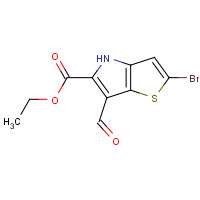 1221186-54-4 ethyl 2-bromo-6-formyl-4H-thieno[3,2-b]pyrrole-5-carboxylate chemical structure