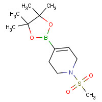 1382137-67-8 1-methylsulfonyl-4-(4,4,5,5-tetramethyl-1,3,2-dioxaborolan-2-yl)-3,6-dihydro-2H-pyridine chemical structure