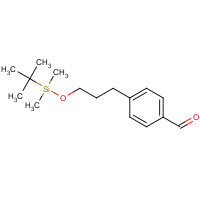 866815-84-1 4-[3-[tert-butyl(dimethyl)silyl]oxypropyl]benzaldehyde chemical structure