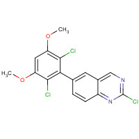 1538605-06-9 2-chloro-6-(2,6-dichloro-3,5-dimethoxyphenyl)quinazoline chemical structure