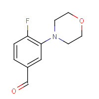 1197193-13-7 4-fluoro-3-morpholin-4-ylbenzaldehyde chemical structure