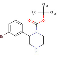 886767-65-3 tert-butyl 2-(3-bromophenyl)piperazine-1-carboxylate chemical structure
