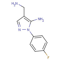 1017785-26-0 4-(aminomethyl)-2-(4-fluorophenyl)pyrazol-3-amine chemical structure