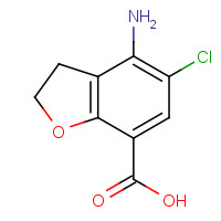 123654-26-2 4-amino-5-chloro-2,3-dihydro-1-benzofuran-7-carboxylic acid chemical structure