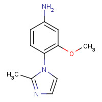1368700-13-3 3-methoxy-4-(2-methylimidazol-1-yl)aniline chemical structure