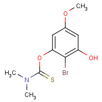 115768-56-4 O-(2-bromo-3-hydroxy-5-methoxyphenyl) N,N-dimethylcarbamothioate chemical structure