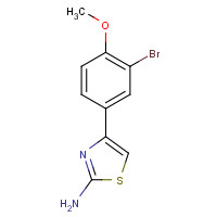 189011-00-5 4-(3-bromo-4-methoxyphenyl)-1,3-thiazol-2-amine chemical structure