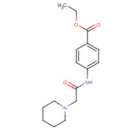41653-21-8 ethyl 4-[(2-piperidin-1-ylacetyl)amino]benzoate chemical structure