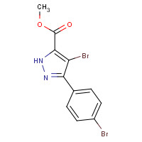 1238340-47-0 methyl 4-bromo-3-(4-bromophenyl)-1H-pyrazole-5-carboxylate chemical structure