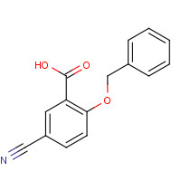 518978-03-5 5-cyano-2-phenylmethoxybenzoic acid chemical structure