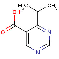 1147746-76-6 4-propan-2-ylpyrimidine-5-carboxylic acid chemical structure