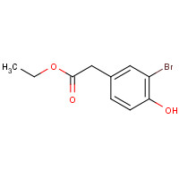 29121-25-3 ethyl 2-(3-bromo-4-hydroxyphenyl)acetate chemical structure