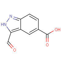 885519-98-2 3-formyl-2H-indazole-5-carboxylic acid chemical structure