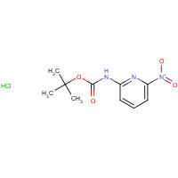 1557630-62-2 tert-butyl N-(6-nitropyridin-2-yl)carbamate;hydrochloride chemical structure