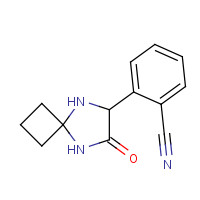 1272755-93-7 2-(7-oxo-5,8-diazaspiro[3.4]octan-6-yl)benzonitrile chemical structure