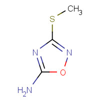 55864-39-6 3-methylsulfanyl-1,2,4-oxadiazol-5-amine chemical structure