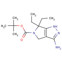 1246643-57-1 tert-butyl 3-amino-6,6-diethyl-1,4-dihydropyrrolo[3,4-c]pyrazole-5-carboxylate chemical structure