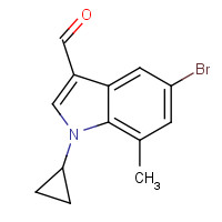 1350762-52-5 5-bromo-1-cyclopropyl-7-methylindole-3-carbaldehyde chemical structure