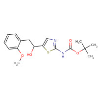 862574-74-1 tert-butyl N-[5-[1-hydroxy-2-(2-methoxyphenyl)ethyl]-1,3-thiazol-2-yl]carbamate chemical structure