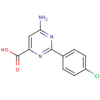 858956-28-2 6-amino-2-(4-chlorophenyl)pyrimidine-4-carboxylic acid chemical structure