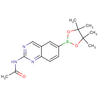 1187968-47-3 N-[6-(4,4,5,5-tetramethyl-1,3,2-dioxaborolan-2-yl)quinazolin-2-yl]acetamide chemical structure
