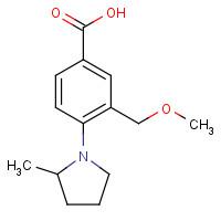 1243559-16-1 3-(methoxymethyl)-4-(2-methylpyrrolidin-1-yl)benzoic acid chemical structure