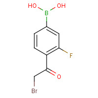 481725-36-4 [4-(2-bromoacetyl)-3-fluorophenyl]boronic acid chemical structure