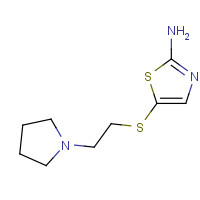 1042777-99-0 5-(2-pyrrolidin-1-ylethylsulfanyl)-1,3-thiazol-2-amine chemical structure