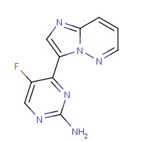1131604-83-5 5-fluoro-4-imidazo[1,2-b]pyridazin-3-ylpyrimidin-2-amine chemical structure