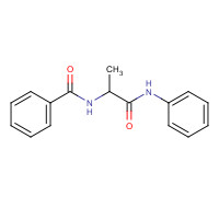 6304-98-9 N-(1-anilino-1-oxopropan-2-yl)benzamide chemical structure