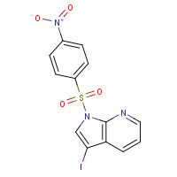 1310556-91-2 3-iodo-1-(4-nitrophenyl)sulfonylpyrrolo[2,3-b]pyridine chemical structure