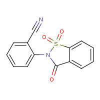 78471-66-6 2-(1,1,3-trioxo-1,2-benzothiazol-2-yl)benzonitrile chemical structure