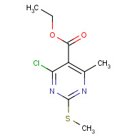 583878-42-6 ethyl 4-chloro-6-methyl-2-methylsulfanylpyrimidine-5-carboxylate chemical structure