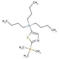 263868-71-9 trimethyl-(5-tributylstannyl-1,3-thiazol-2-yl)silane chemical structure