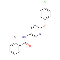 224801-63-2 2-bromo-N-[6-(4-chlorophenoxy)pyridin-3-yl]benzamide chemical structure