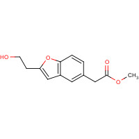 209809-43-8 methyl 2-[2-(2-hydroxyethyl)-1-benzofuran-5-yl]acetate chemical structure