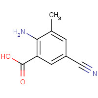 871239-18-8 2-amino-5-cyano-3-methylbenzoic acid chemical structure