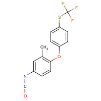 106310-19-4 4-isocyanato-2-methyl-1-[4-(trifluoromethylsulfanyl)phenoxy]benzene chemical structure