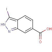 1086391-11-8 3-iodo-2H-indazole-6-carboxylic acid chemical structure