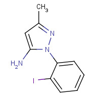 1380573-88-5 2-(2-iodophenyl)-5-methylpyrazol-3-amine chemical structure