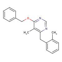 960297-57-8 5-methyl-4-[(2-methylphenyl)methyl]-6-phenylmethoxypyrimidine chemical structure
