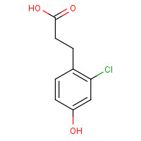 1261449-78-8 3-(2-chloro-4-hydroxyphenyl)propanoic acid chemical structure